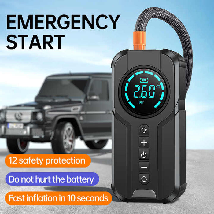 4-in-1 Car Jump Starter & Air Compressor